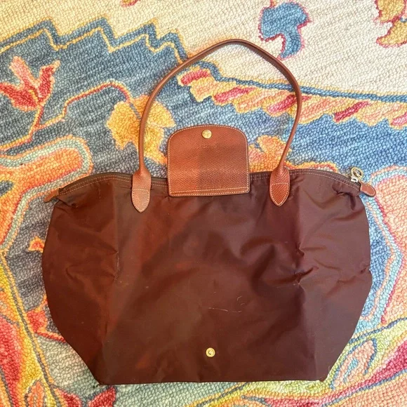 Longchamp Le Pliage Brown Tote Bag - Picture 4 of 6